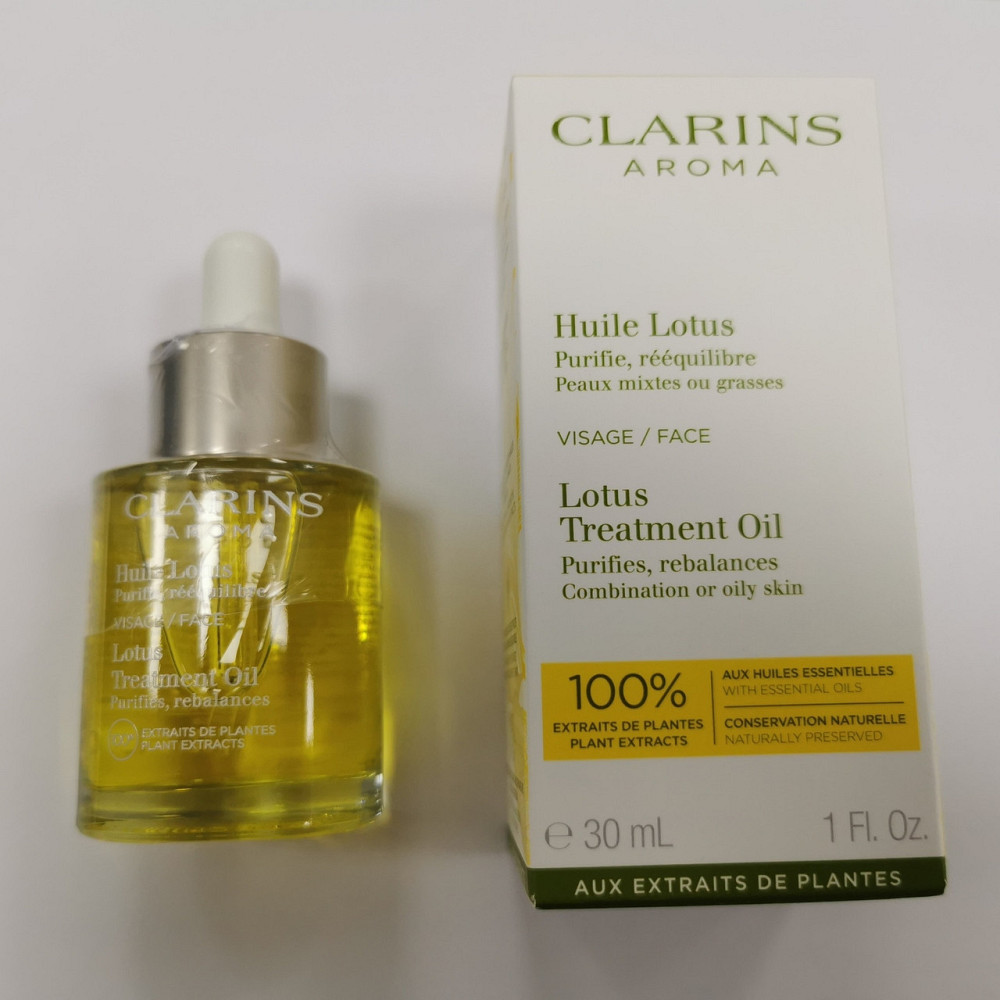 Олія для комбінованої та жирної шкіри Clarins Lotus Face Treatment Oil 30ml Слов'янськ - фото 1