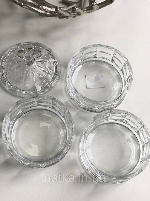 Цукорниця ємність для зберігання скляна "Тріо-2" 3*500 мл 13х23 см Київ - фото 2