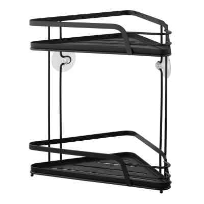 Полка в ванную Ardesto Vigor 2-ярусная угловая Черная (ARHK4503PB) Винница