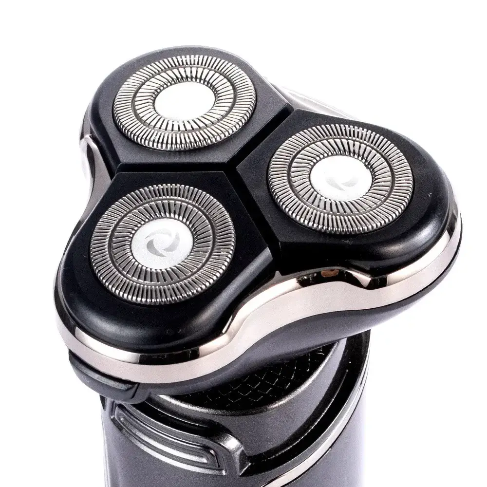 Электробритва RAF R11203 аккумуляторная с тремя головками, сухое бритье, триммер, черная, USB зарядка Одесса - изображение 7