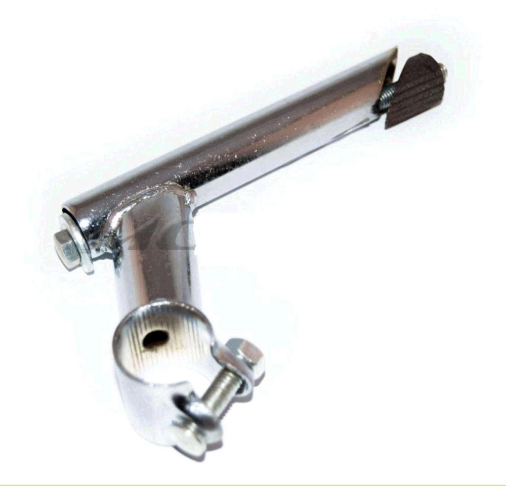 Вынос руля велосипеда (под рулевую резьбовую) (L-15 см, D-22mm) (хром) Мукачево - изображение 1