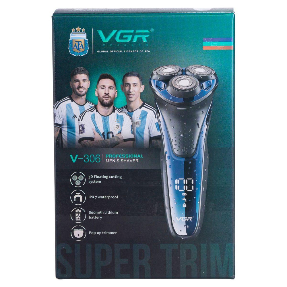 Электробритва мужская с LED-дисплеем профессиональная VGR V-306 Киев - изображение 9