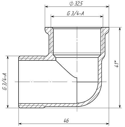 Кутник 3/4″ВЗ латунний LL443S OPTIMUM Київ