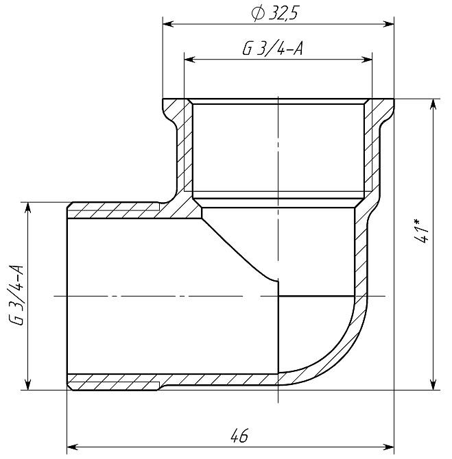 Кутник 3/4″ВЗ латунний LL443S OPTIMUM Тернополь - изображение 3