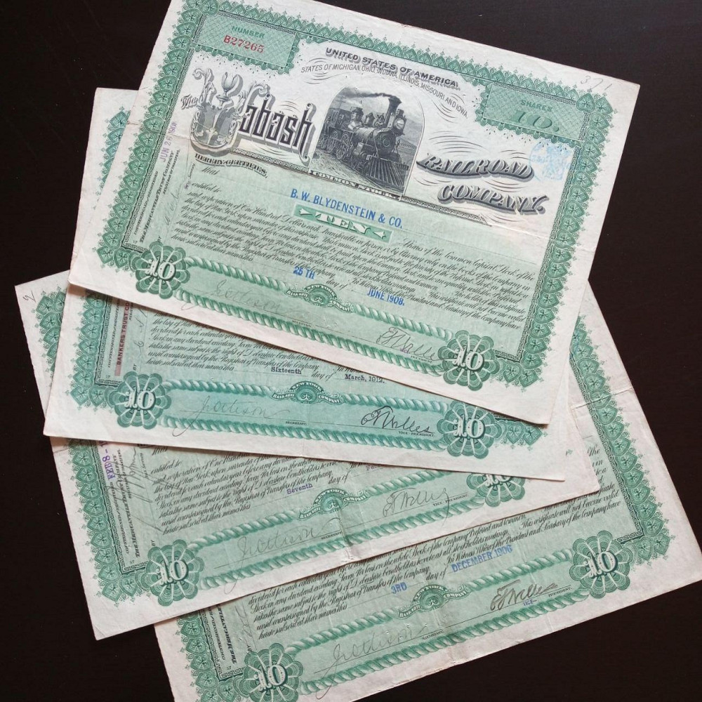 Акція. США. 1906,8,11,12 рік No27265 (Б-32) Полтава - фото 1