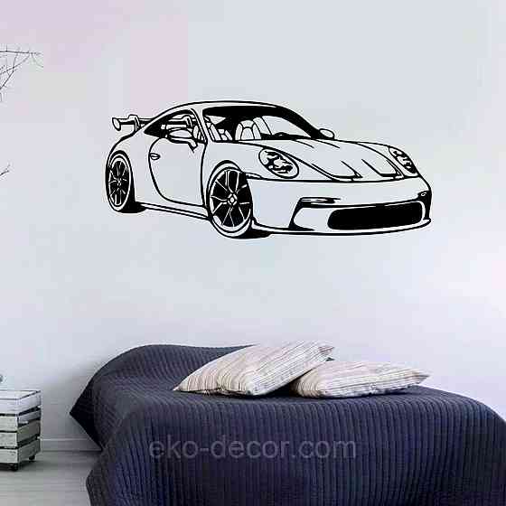 Декоративне настінне Панно «Авто Порш», Декор на стіну Київ