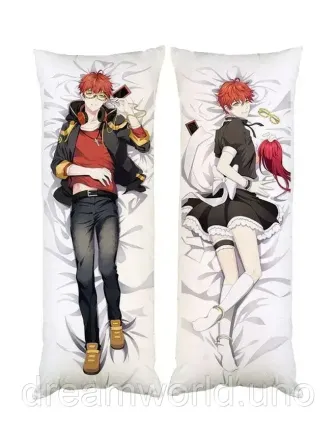 Подушка дакімакура Сеон Чхве невідомий Mystic Messenger декоративна подушка для обіймання двостороння 60х200 Харків - фото 1