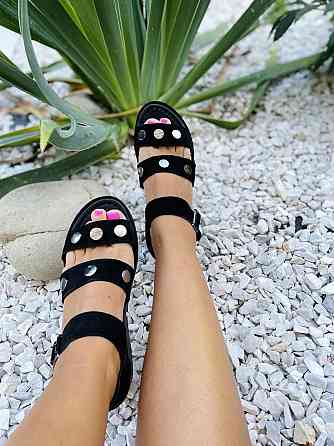 VIKTTORIO БосонІжки жіночі VIKTTORIO Сахара чорні (літо, замша натуральна) (3771) лише 38р. Коломия