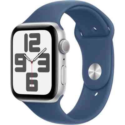Смарт-годинник Apple Watch SE 2024 GPS 44mm Silver Aluminium Case with Denim Sport Band - M/L (MXER3QH/A) Вінниця