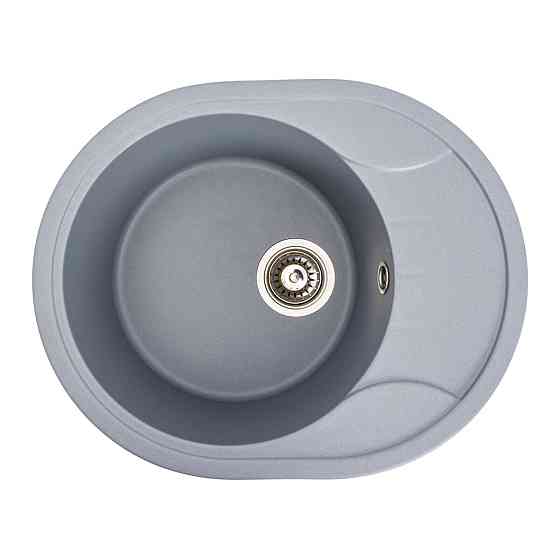 Гранітна мийка для кухні VALESO ONYX 5847 матова Сірий металік Коломыя