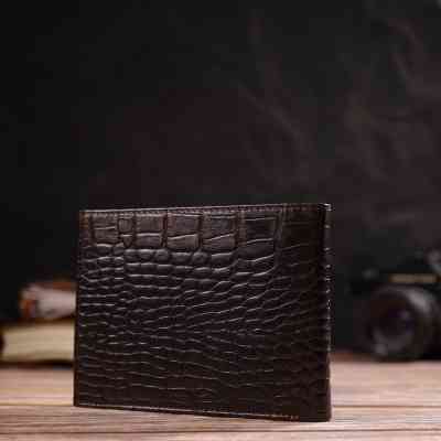 Гаманець Canpellini Без застібки з натуральної шкіри Коричневий (21759) Вінниця