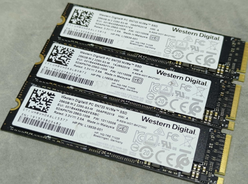 НОВІ! SSD диск Western Digital SN720 256GB M2 NVMe 2280 PCIe 3.0 V 100% здоровя! Харків - фото 7