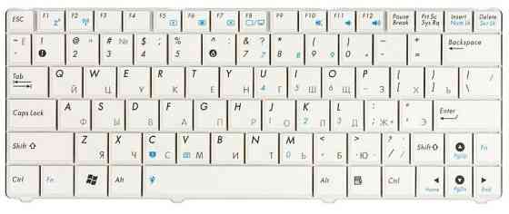 Клавиатура для ноутбука Asus (N10) White, RU Вінниця