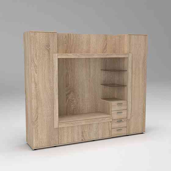 Стенка в гостиную под ТВ Exo-1, Дуб Сонома, 2160х420х1850 Львов