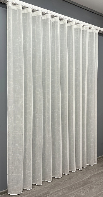 Тюль льон, колекція "Івонна" колір молочний з золотистим вкрапленням 1211т Київ - фото 10