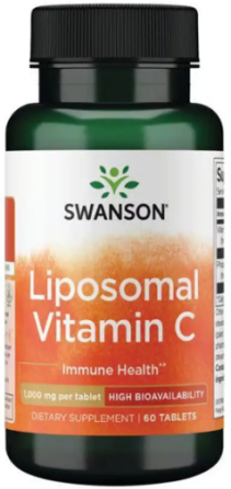 Ліпосомальний вітамін С Swanson Liposomal Vitamin C High Bioavailability 1000 mg 60 табл Київ