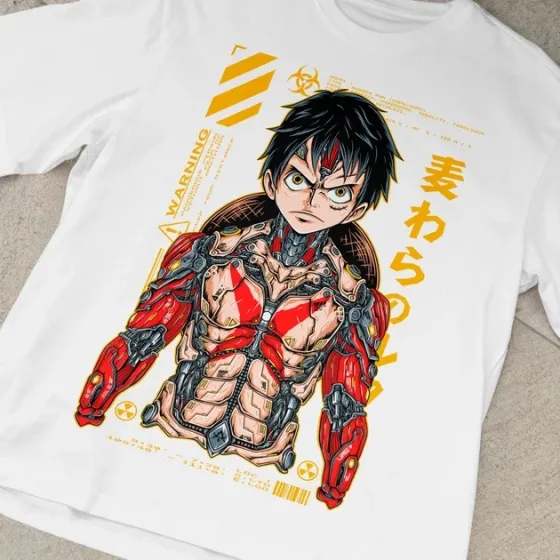 Футболка чоловіча з  принтом Ван Пис Кібер Луффі W Розмір 48 Anime0047 Дніпро