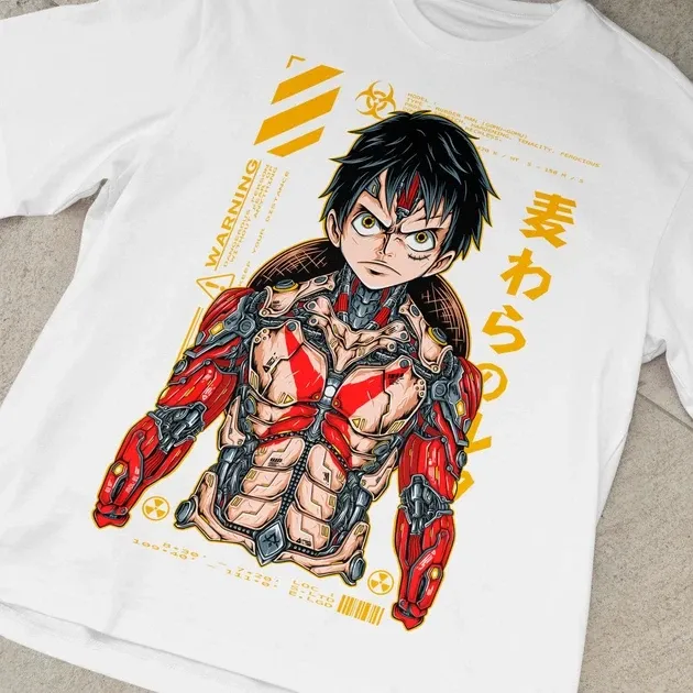 Футболка чоловіча з  принтом Ван Пис Кібер Луффі W Розмір 48 Anime0047 Дніпро - фото 4