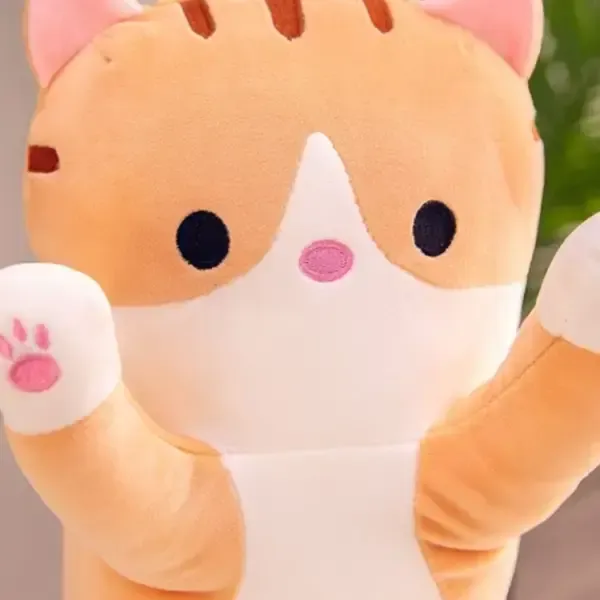 Kipo Мягкая Игрушка Кот Длинний 50см Подушка Обнимашка коричневый Коломия - фото 1