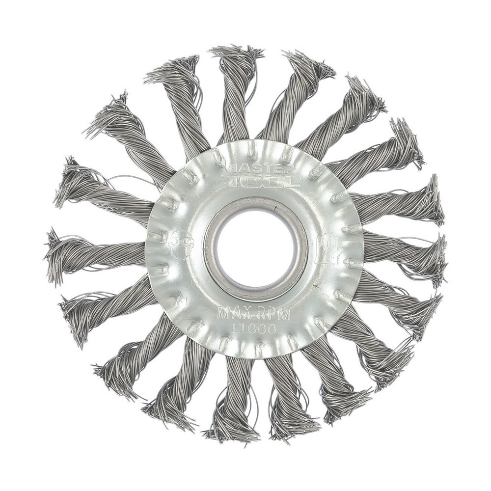Щітка дискова MASTERTOOL з плетеного дроту Ø 115х22.2 мм 19-9011 Коломыя - изображение 2