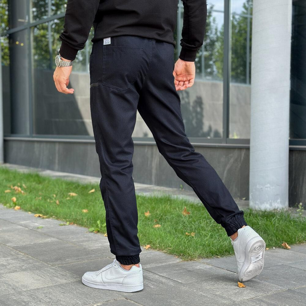 Штани карго чоловічі весняні з кишенями темно-сині Pobedov Papin Brodyaga Київ - фото 5