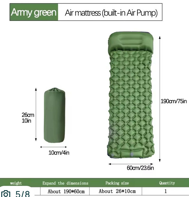 Самонадувающийся коврик для кемпинга | Туристический матрас | Надувной мат. Харьков - изображение 4