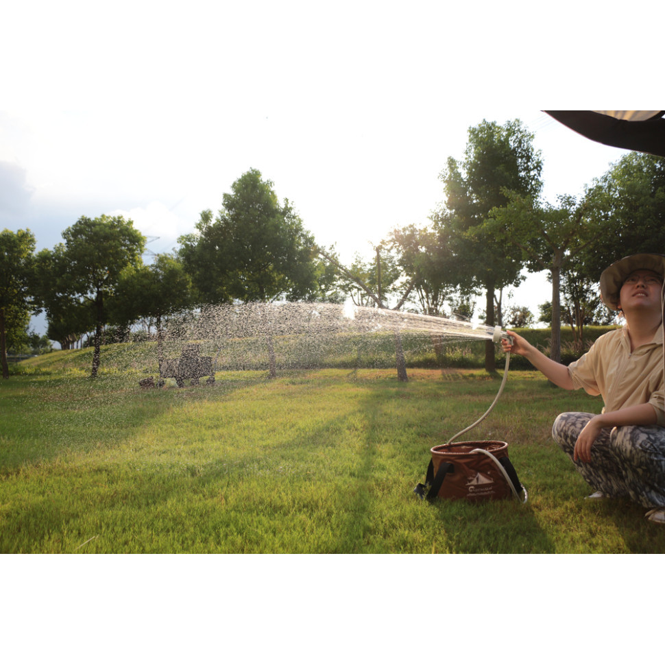 Душ портативний з насосом на акумуляторі Flextail Max Shower із чохлом, білий Київ - фото 12