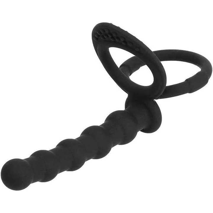 Эрекционное кольцо с фаллоимитатором для двойного проникновения – Анальные игрушки Винница - изображение 4