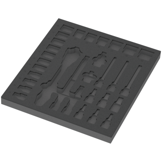 Набор торцевых головок с трещоткой, удлинителем 1/2