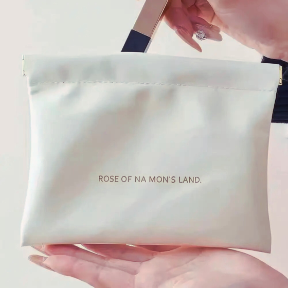 Косметичка для хранения аксессуаров портативная,большой футляр для мелочей на магнитной клипсе,белый Каменец-Подольский