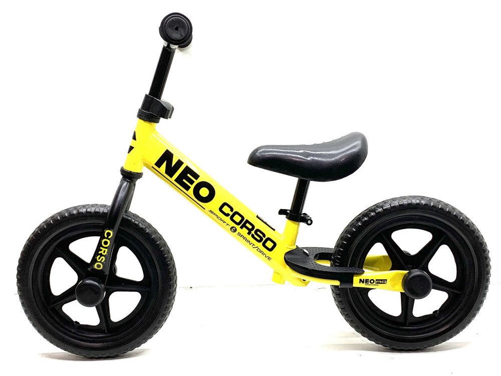 Велобіг CORSO NEO сталева рама колеса 12 дюймів підставка для ніг Жовтий (EN-40701) Чернігів - фото 4