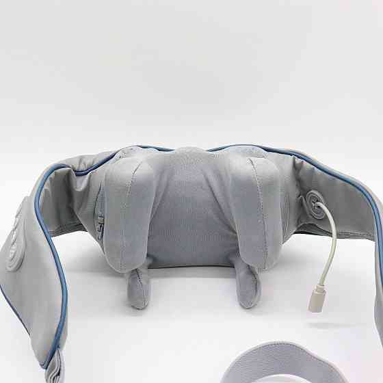 Электрический массажер с подогревом для шеи, спины / Массажер с роликами для спины / Вибромассажер для тела Киев