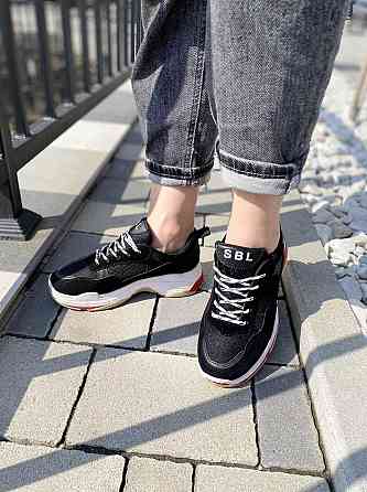 No brend Кросівки жіночі H1020 чорні (весна-осінь, еко-замша) (1576) лише 36р. Коломия