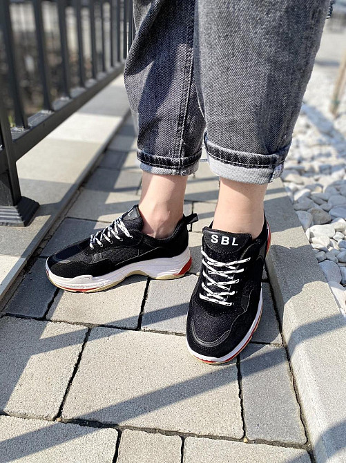 No brend Кросівки жіночі H1020 чорні (весна-осінь, еко-замша) (1576) лише 36р. Коломия - фото 5