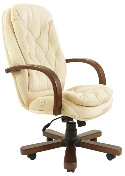 Офісне Крісло Керівника Richman Venice Misti Milk Wood М2 AnyFix Бежевий Київ - фото 1