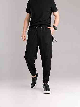 Плащові джогери з кишенями для чоловіків. Літні чорні джогери легкі чоловічі Pobedov Yoxo Київ