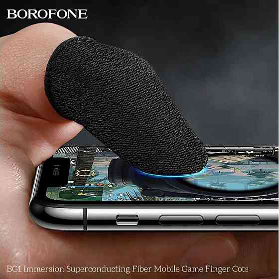 Напальчник игровой BOROFONE BG1 Superconducting fiber mobile game finger cots BG1B Одесса