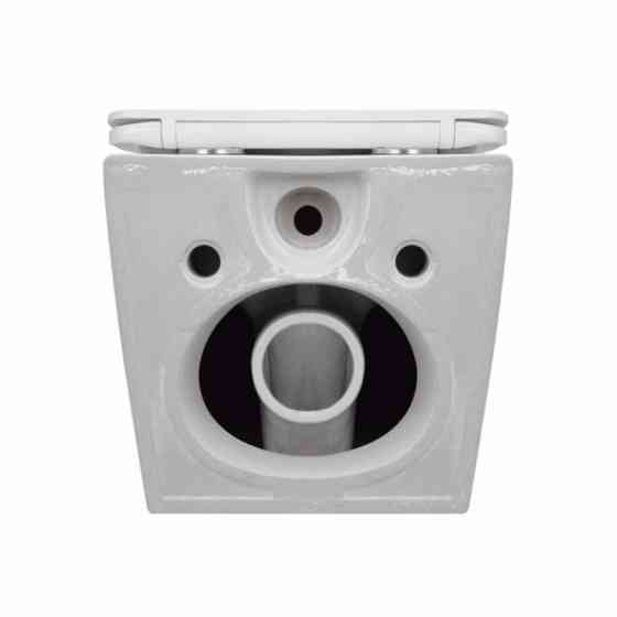 Унитаз подвесной Jay Rimless 485×360×320 мм, White, с сиденьем Slim Duroplast/ Soft-close/ Quick Relase QT07335177RW Qtap Киев