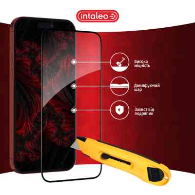 Стекло защитное Intaleo Full Glue Apple iPhone 15 Pro Max (1283126575457) Винница
