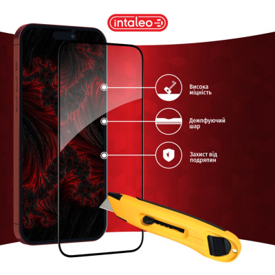 Стекло защитное Intaleo Full Glue Apple iPhone 15 Pro Max (1283126575457) Винница - изображение 5