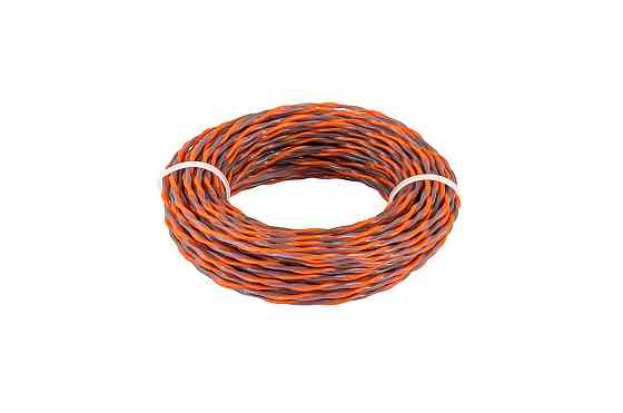 Волосінь для тримера безшумна MASTERTOOL SPIRAL 2.40 мм 15 м двоколірна 19-1624 Рівне