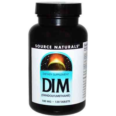Витаминно-минеральный комплекс Source Naturals DIM (дииндолилметан) 100мг, 120 таблеток (SN1567) Винница