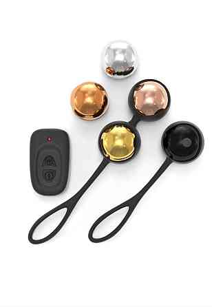 Набор вагинальных шариков Dorcel Training Balls, диам. 3,4см, вес 20-117гр, есть вибрация, пульт ДУ Sex Aura Киев