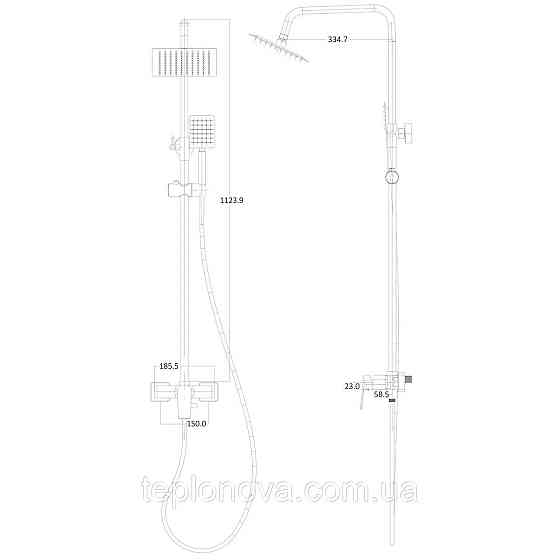 Душевая система Globus Lux BONN GLB-0005N Черновцы