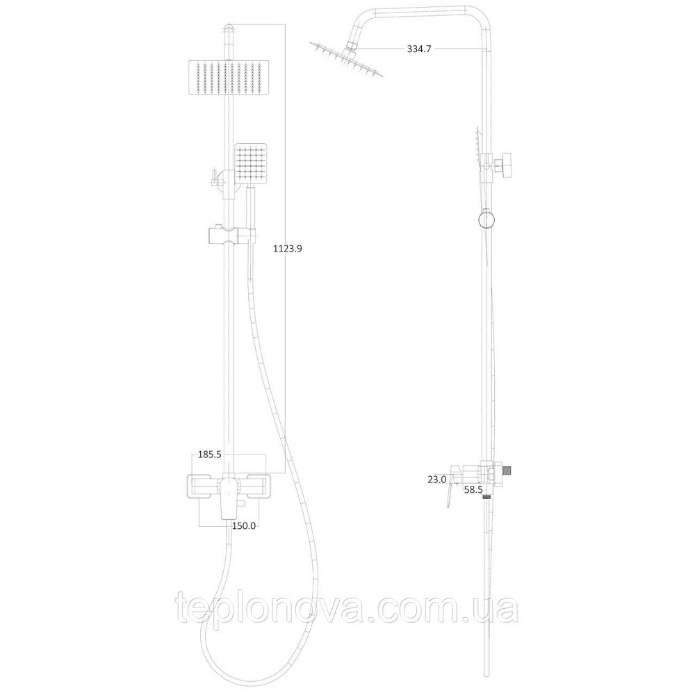 Душевая система Globus Lux BONN GLB-0005N Черновцы - изображение 6