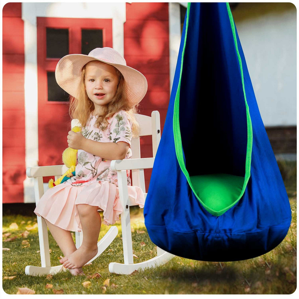 Крісло-кокон підвісне Neo-Sport, синє Київ - фото 9