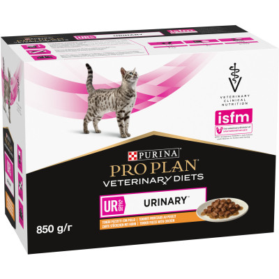 Влажный корм для кошек Purina Pro Plan Veterinary Diets UR ST/OX Urinary С курицей 10 x 85 г (8445290093592) Винница - изображение 10