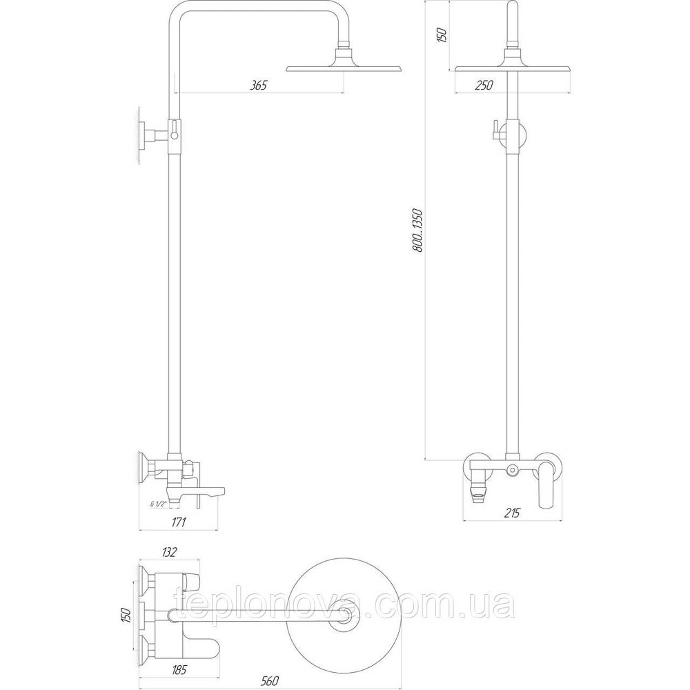 Душевая система Globus Lux LAGUNA GLA-0002N Черновцы - изображение 4