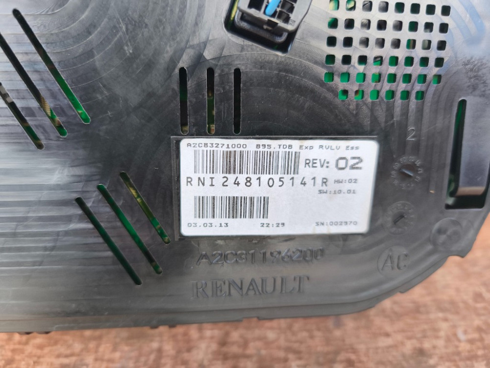 Панель приладів (спідометр) Renault Megane III 1.5 dci 2008-2015 (248105141R) Ковель - фото 3