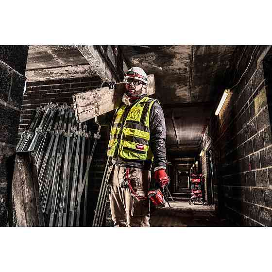 Жилет сигнальний Hi-Viz PREMIUM MILWAUKEE жовтий, розмір L/XL Одеса